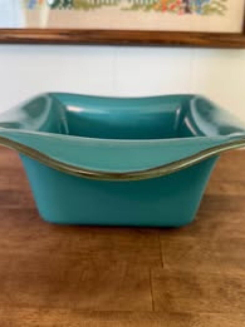 Southern Living at Home Turquoise Pottery Casserole in blue green colors New